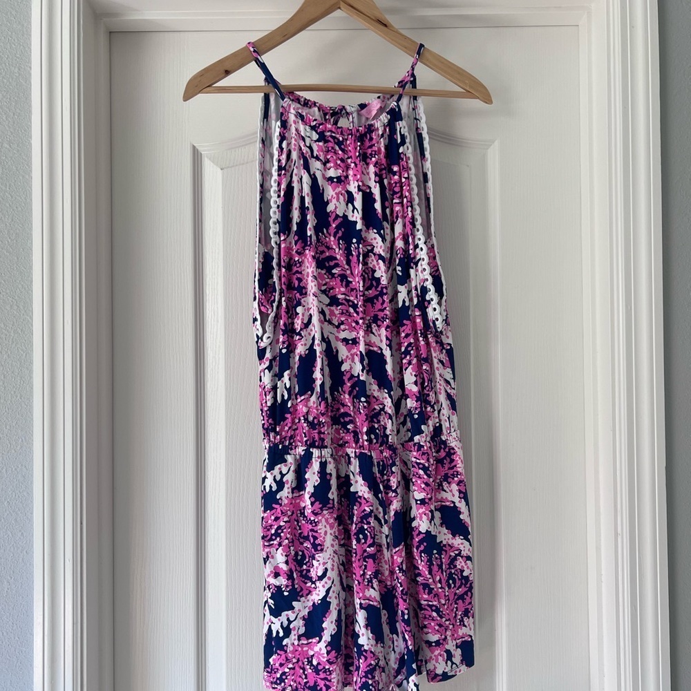 Lilly Pulitzer GIANNI ROMPER IN NAUTI NAVY BEYOND THE SEA